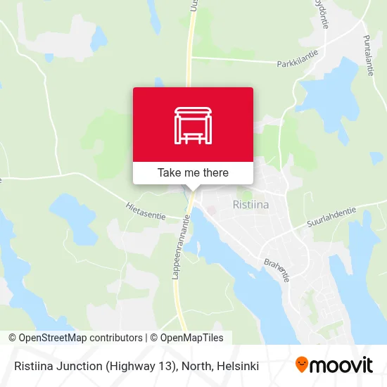 Ristiina Junction (Highway 13), North map