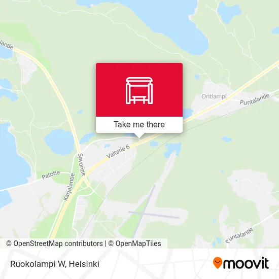 Ruokolampi W map