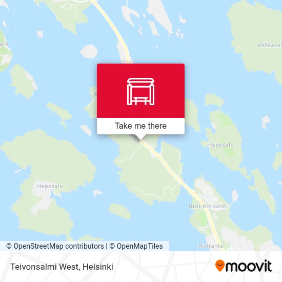 Teivonsalmi West map