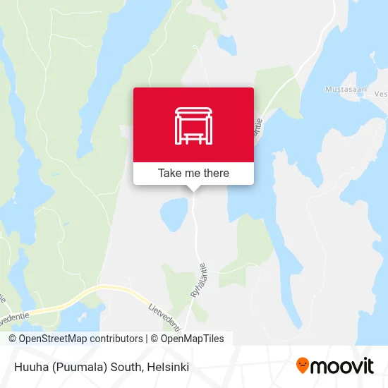 Huuha (Puumala) South map