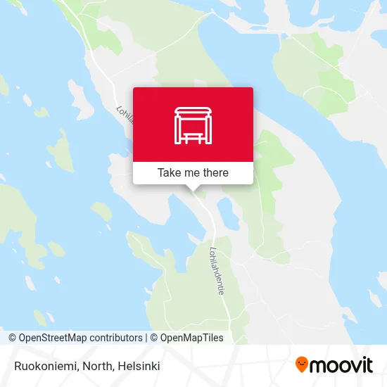 Ruokoniemi, North map