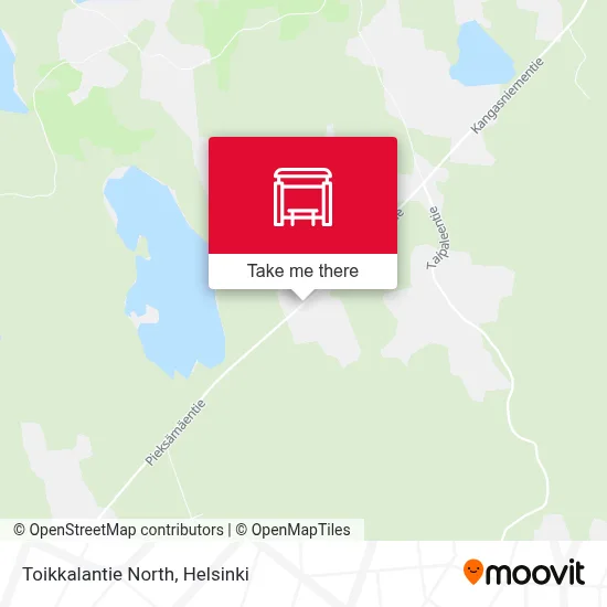 Toikkalantie North map