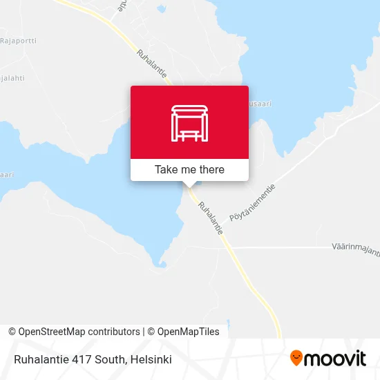 Ruhalantie 417 South map