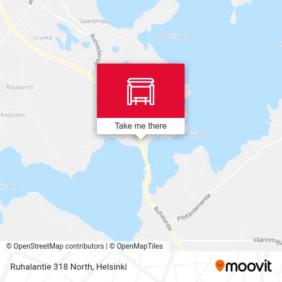 Ruhalantie 318 North map