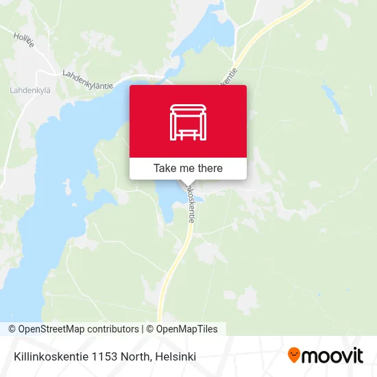 Killinkoskentie 1153 North map