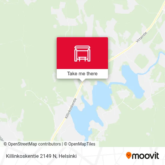 Killinkoskentie 2149 N map