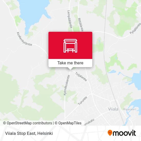 Viiala Stop East map