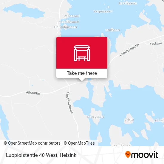 Luopioistentie 40 West map
