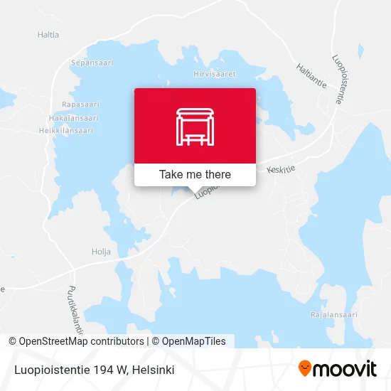 Luopioistentie 194 W map