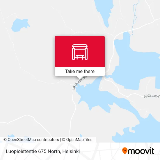 Luopioistentie 675 North map