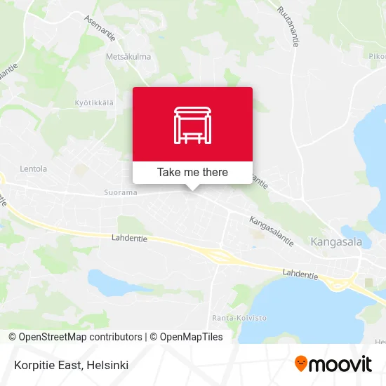 Korpitie East map