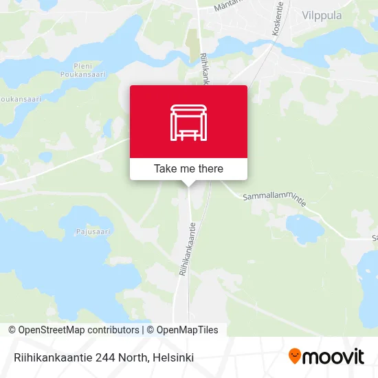 Riihikankaantie 244 North map