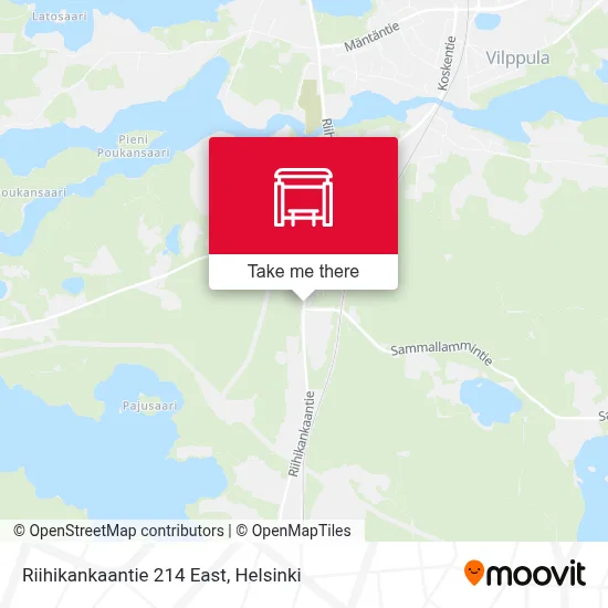 Riihikankaantie 214 East map