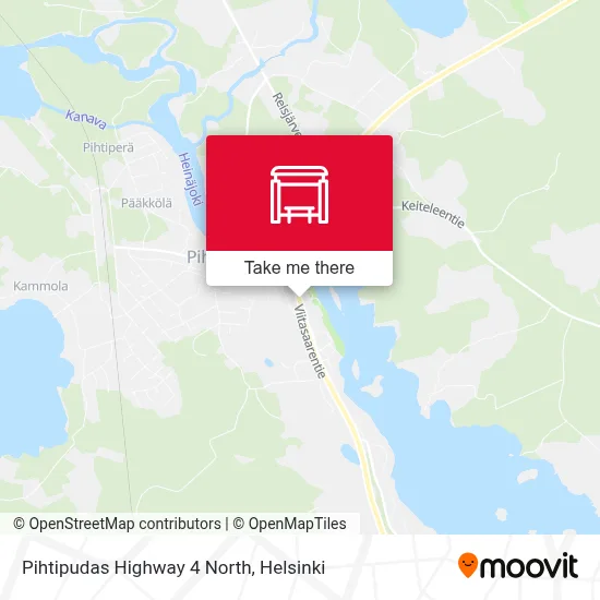 Pihtipudas Highway 4 North map