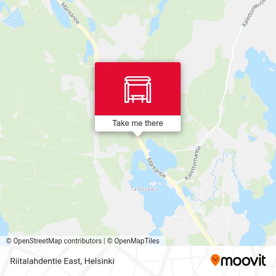 Riitalahdentie East map