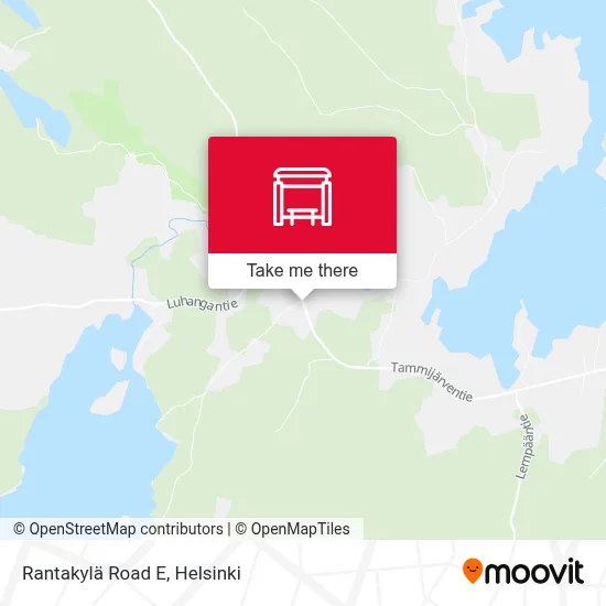 Rantakylä Road E map