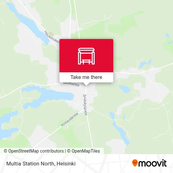 Multia Station North map