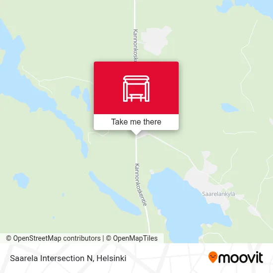Saarela Intersection N map