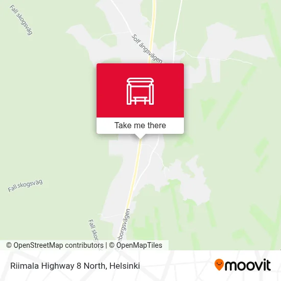 Riimala Highway 8 North map