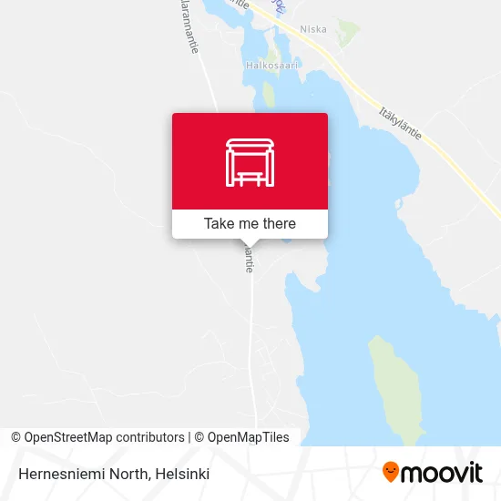 Hernesniemi North map