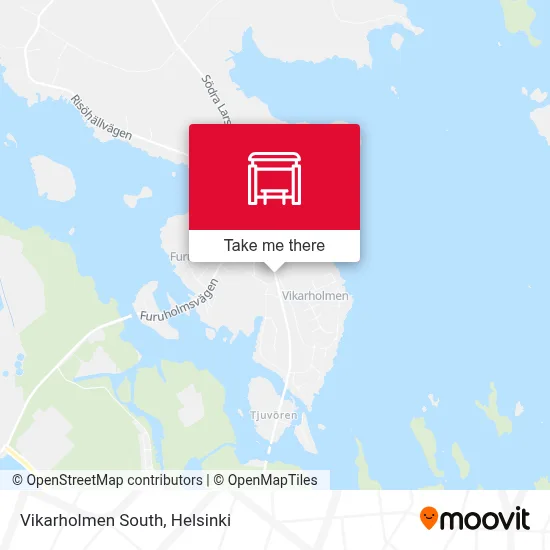 Vikarholmen South map