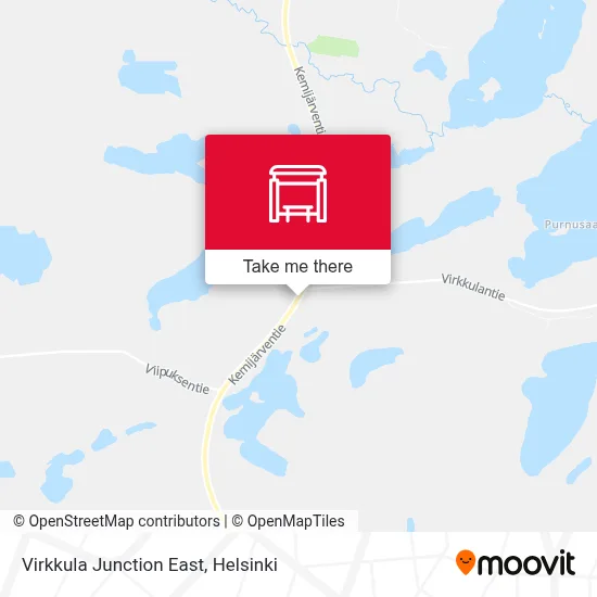 Virkkula Junction East map