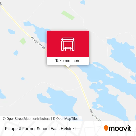Piiloperä Former School East map