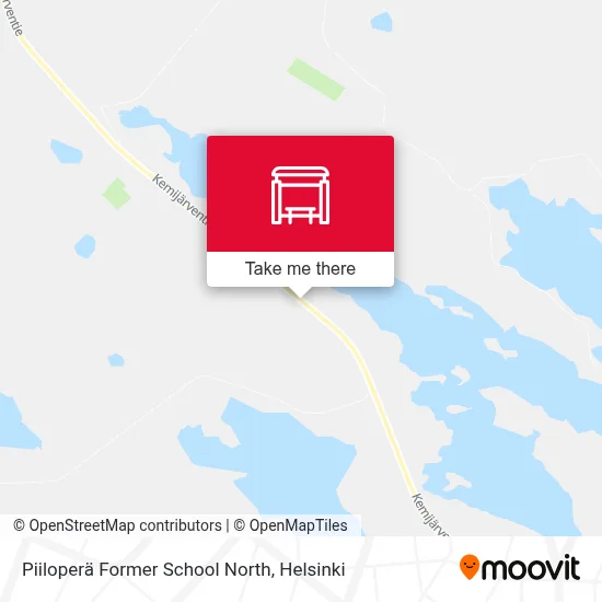 Piiloperä Former School North map