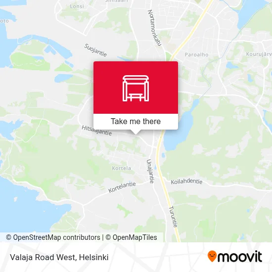 Valaja Road West map