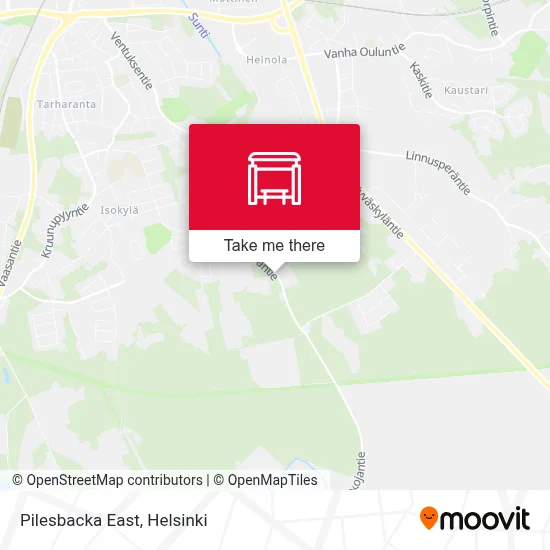 Pilesbacka East map