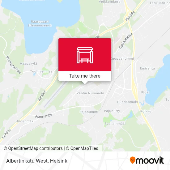 Albertinkatu West map