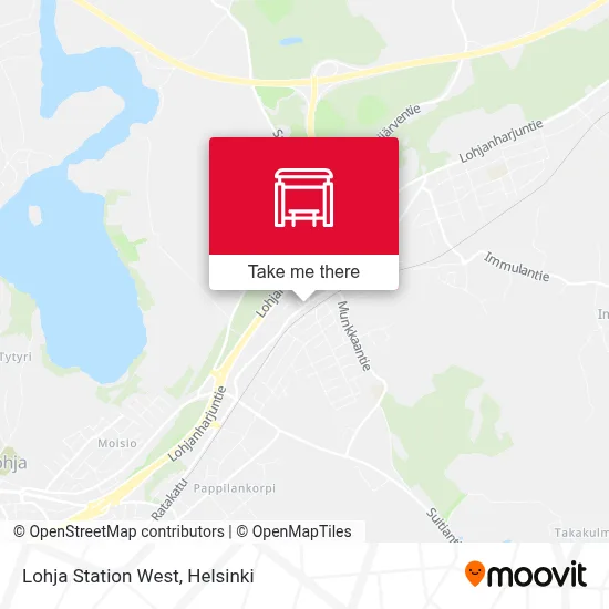 Lohja Station West map