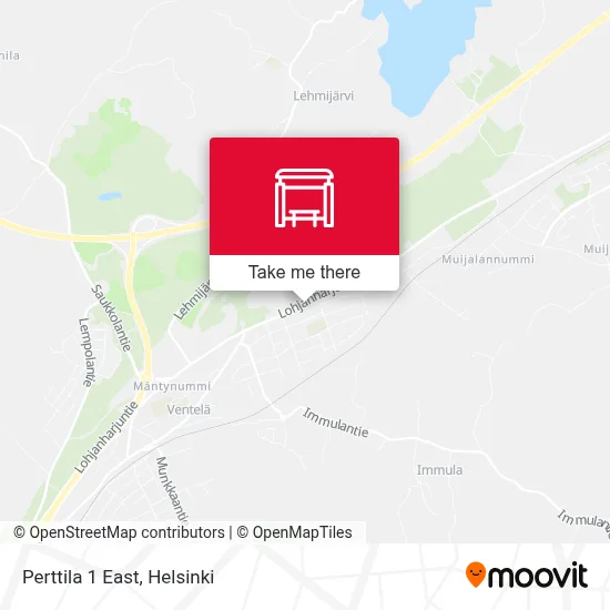 Perttila 1 East map
