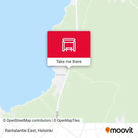 Rantalantie East map