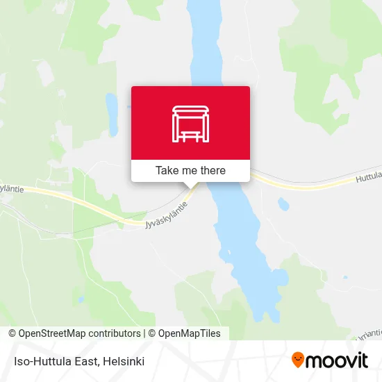 Iso-Huttula East map