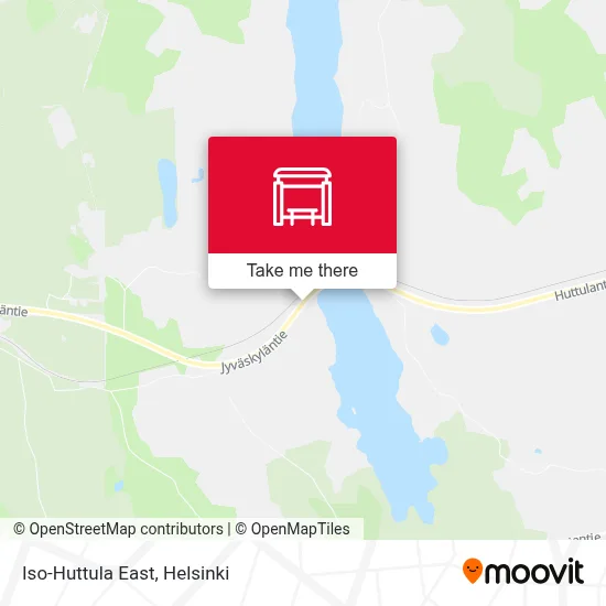Iso-Huttula East map
