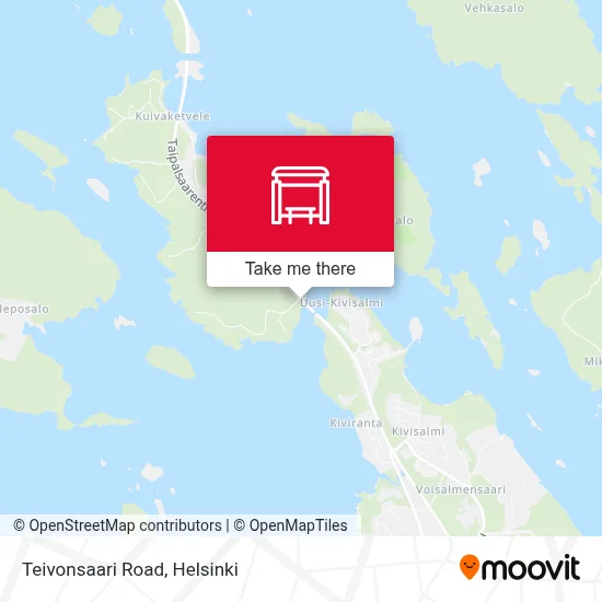 Teivonsaari Road map