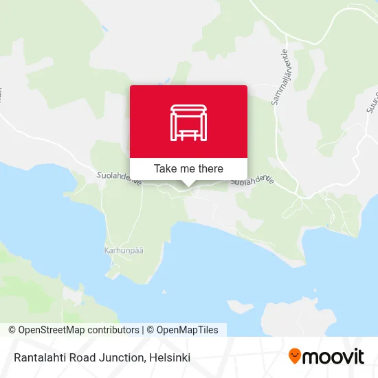 Rantalahti Road Junction map