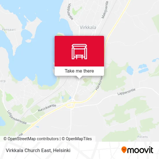 Virkkala Church East map