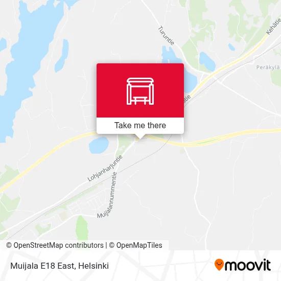 Muijala E18 East map