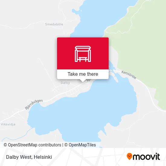 Dalby West map