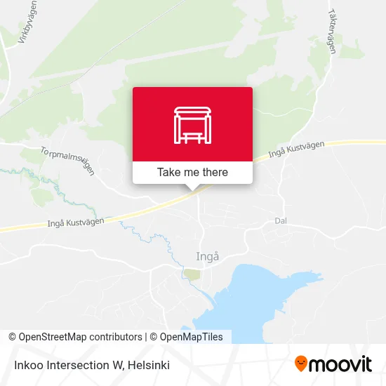 Inkoo Intersection W map