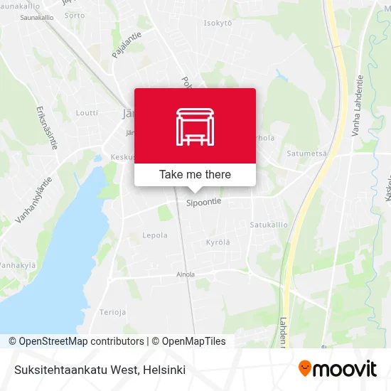 Suksitehtaankatu West map