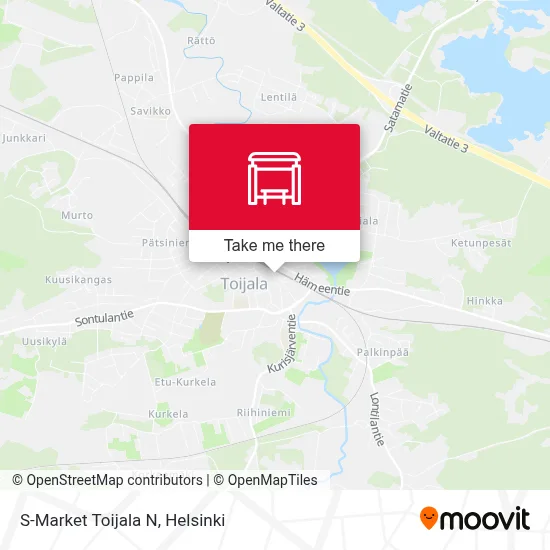 S-Market Toijala N map