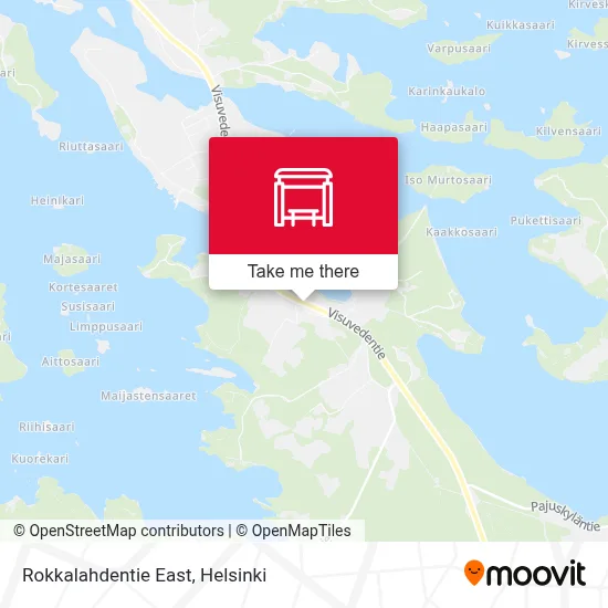 Rokkalahdentie East map
