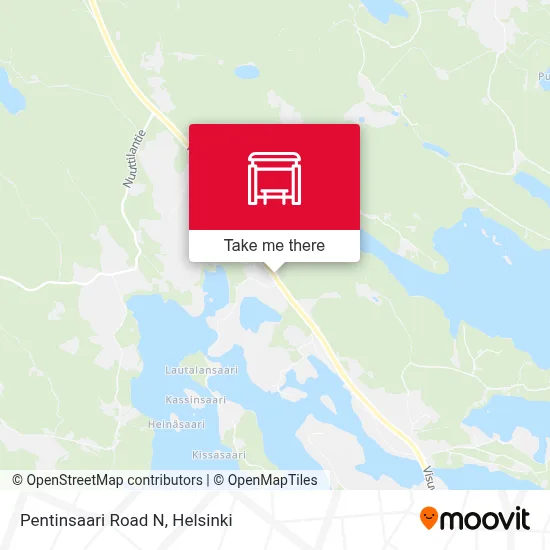 Pentinsaari Road N map