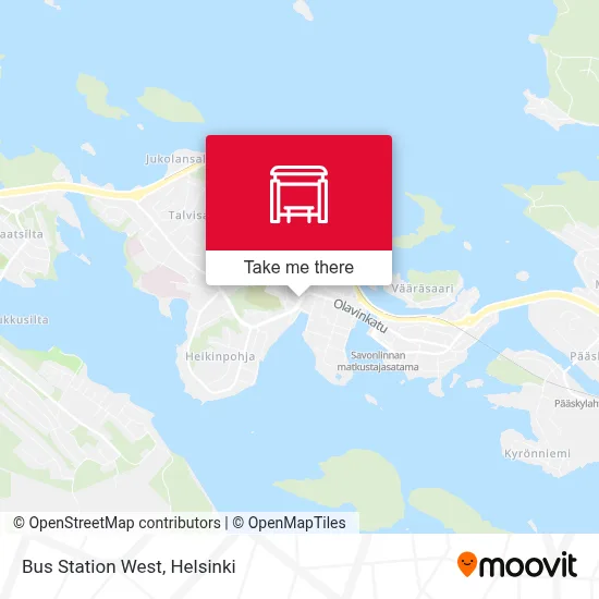 Bus Station West map