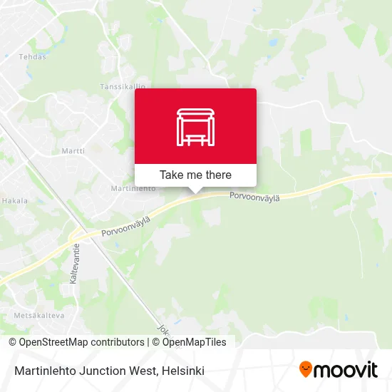 Martinlehto Junction West map