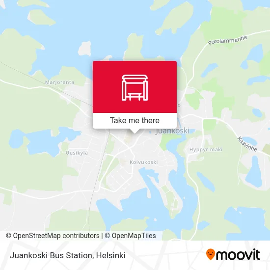 Juankoski Bus Station map