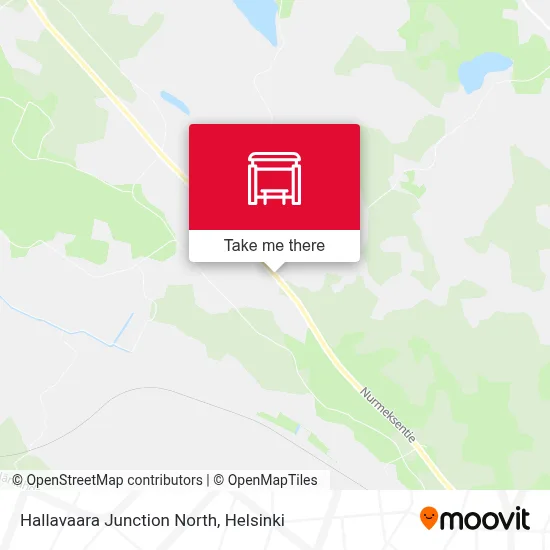 Hallavaara Junction North map